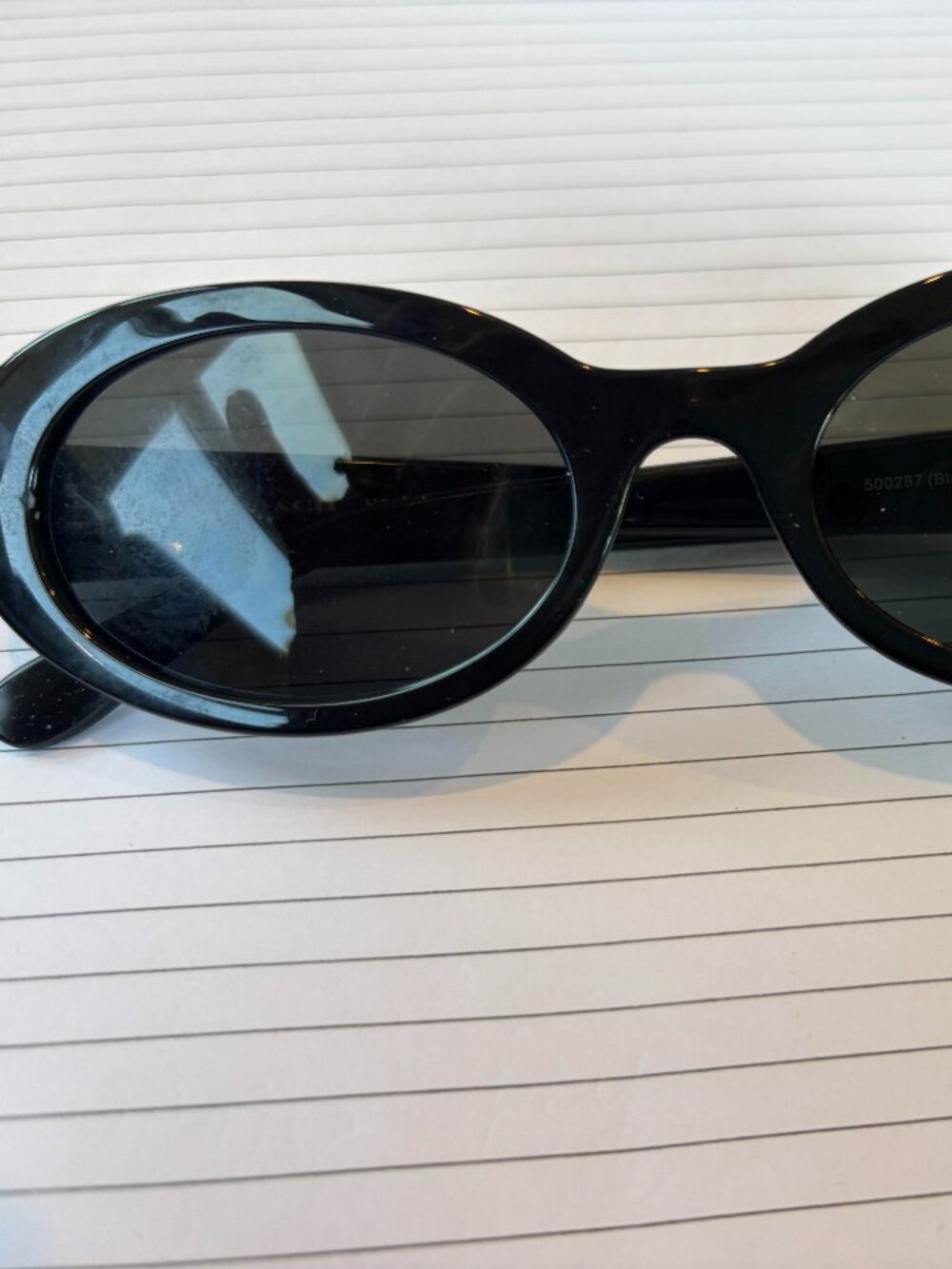 CLASSIC COACH BLACK OVAL SUNGLASSES - NEVER WORN